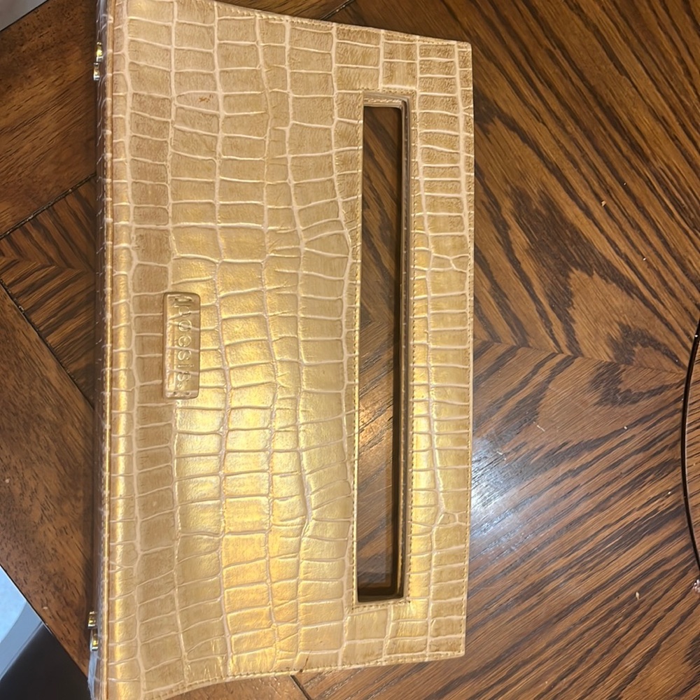 Poesis leather handbag